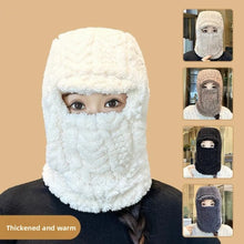 Load image into Gallery viewer, New Warm Scarf Mask Integrated Hat Windproof Coldproof Pullover Cap Polar Fleece Ear Protection Hat for Outdoor Cycling Skiing
