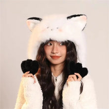 Load image into Gallery viewer, New Fluffy Winter Hat Winter Warm Thicken Fur Bucket Hat Ear Protection Earmuffs Cap Snowy Day

