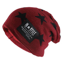Load image into Gallery viewer, New Fashion Autumn Men Warm Beanies Skullies Casual Outdoor Snow Hat Women Thick Outdoor Star Beanie Sport Hats Knit Unisex Hats
