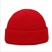 Load image into Gallery viewer, Casual Korean Style Knitted Hats Flanged Warm Skullcap Short Melon Cap Autumn and Winter
