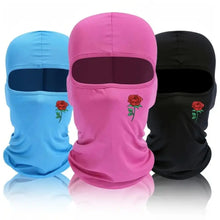 Load image into Gallery viewer, High Quality Rose Printed Balaclava Hat Windproof Sun UV Protection Ski Mask Women Men Hood Outdoor Cycling Scarf Supplies New
