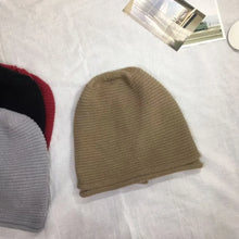 Load image into Gallery viewer, Casual Warm Winter Knitted Hat Soft Thickened Bonnet Short Brim Windproof Beanies Outdoor
