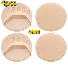 Load image into Gallery viewer, 4/6/8Pcs Five Toes Forefoot Pads for Women High Heels Half Insoles Foot Pain Care Absorbs Shock Socks Toe Pad Massaging Toe Pad
