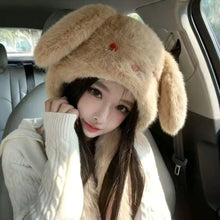 Load image into Gallery viewer, Fashion Warm Winter Hat Woolen Ears Can Move Beanies Hat Ear Protection Cute Rabbit Ear Cap Women
