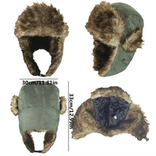 Load image into Gallery viewer, Women's Winter Hats Faux Fur Earflap Hat Mens Trapper Bomber Hats Outdoor Russian Ski Hat Thicken Warm Fur Cap Y2K Streetwear
