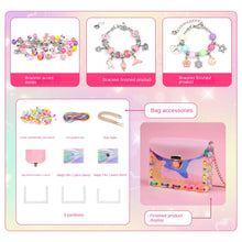 Load image into Gallery viewer, New Children's DIY Handmade Bracelet 158PCs Colorful Beaded Sequins Jewelry Storage Bag
