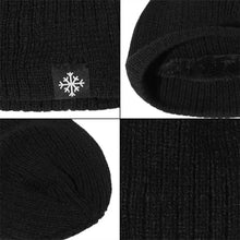 Load image into Gallery viewer, Unisex Fleece Lined Knitted Hat Velvet Windproof Woolen Hat Warm Pullover Hat Autumn Winter
