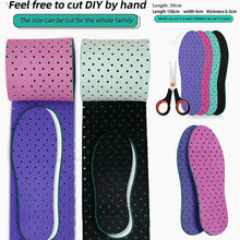 Load image into Gallery viewer, Insole 50/150cm Cuttable s Adult Kids Soft Comfortable Sport Breathable Shock Absorption  Inserts Universal Feet Sole s shoe pads
