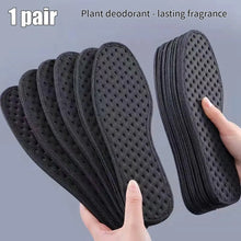 Load image into Gallery viewer, Insole 1Pair Bamboo Charcoal Antibacterial s s Plant Deodorant Running Sports  for Feet Thick Shock Absorbing  Sole shoe pads
