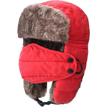 Load image into Gallery viewer, Outdoor Lei Feng Hat Universal Polyester Fiber Belt Removable Mask Mountaineering Skiing Cycling Windproof Ear Protection Hat
