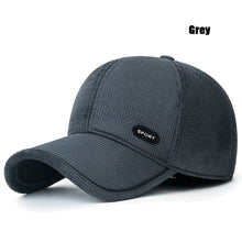 Load image into Gallery viewer, New Middle-Aged and Elderly Winter Windproof, Cold-Proof and Warm Baseball Cap With Ear Protection and Thickened Peaked Cap
