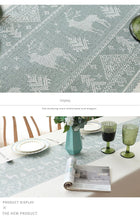 Load image into Gallery viewer, Christmas Elk Pattern Cotton Linen Dustproof Tablecloth
