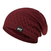 Load image into Gallery viewer, Simple Solid Color Pullover Cap Fleece Lined Unisex Skull Cap Keep Warm Knitted Hats Winter

