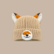 Load image into Gallery viewer, Y2K Versatile Fox Ears Beanies Cartoon Design Thickened Pullover Hats Breathable Warm Winter Beanies for Women and Men
