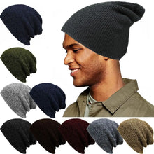 Load image into Gallery viewer, New Solid Color Winter Hats Keep Warm Outdoor Knitted Hat Woman Men Beanies
