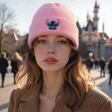 Load image into Gallery viewer, Stitch Knit Hat Cartoon Embroidered Benie Cap Cute Unisex Warm Stretchy Hats Christmas Gift for Adult Kids Outdoor Thermal Caps
