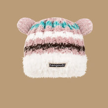 Load image into Gallery viewer, New Style Cartoon Bear Ears Winter Warm Cap Windproof Cold-proof Knitted Hat Ear Protection Retro Warm Hat Outdoor
