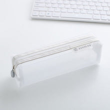 Load image into Gallery viewer, Pencil Case Cute Solid Color Transparent Pencil box School Student pen bag Supplies
