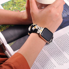 Load image into Gallery viewer, Scrunchie Strap for Apple watch band 44mm 40mm iWatch 42/38mm Elastic Nylon Solo Loop smart bracelet applewatch serie 5 43 SE 6
