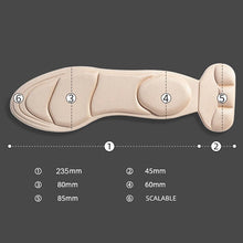 Load image into Gallery viewer, Insole Memory Foam s Women High-heel s s Anti-slip Cutable  Comfort Breathable Heel Protection Massage  Pads shoe pads
