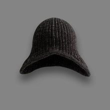 Load image into Gallery viewer, Cute Versatile Winter Knitted Hat Ear Protection Warm Earflap Hat Solid Color Coldproof Flying Cap for Women
