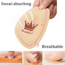 Load image into Gallery viewer, Insole 4pcs Women Forefoot Pad High Heels Non-slip Pain Relief Insert Half s Round Toe Cushion Foot Care Sole  Pads s shoe pads
