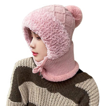 Load image into Gallery viewer, Fashion Windproof Winter Hat Warm Knitted Balaclava Ski Mask Full Face Neck Warmer Mask Hat Scarf Set Unisex
