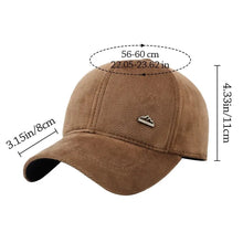 Load image into Gallery viewer, Outdoor With Earflaps Men Winter Hat Windproof Ear Protection Earmuffs Baseball Cap Adjustable Casual Trucker Hat for Men
