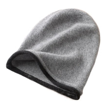 Load image into Gallery viewer, Casual Soft Winter Hat Curly Brim Thickened Knitted Hat Windproof Warm Lining Beanies Men Women

