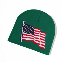 Load image into Gallery viewer, Oohmy Winter Beanie Cuffed Knit Warm Hat for Men Women Youth Boys Girls American Flag Outdoor Ski Sports Hiking Caps

