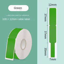 Load image into Gallery viewer, 1/10PCs Thermal Label Paper Color Tear-Proof Applicable to Ning You P15p12 Pass Line Fiber Optic Cable Label Paper
