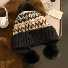 Load image into Gallery viewer, Fashion Warm Women's Knitted Hat Thickened Ear Protection Women's Beanies Coldproof Windproof Bonnet Caps Autumn Winter
