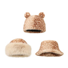 Load image into Gallery viewer, New Reindeer Pattern Hat Fur Thicken Winter Cap Ear Protection Windproof Earmuffs Hat Winter
