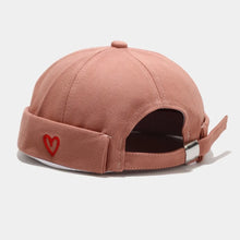 Load image into Gallery viewer, Casual Heart Love Label Docker Cap Cotton Adjustable Brimless Hat Hip Hop Landlord Hat Men and Women
