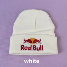 Load image into Gallery viewer, Embroidered Red Bull Knitted hat Beanie Winter Hat Unisex Warm Cap for Men And Women Red Bull Unclimbed Urine Hat
