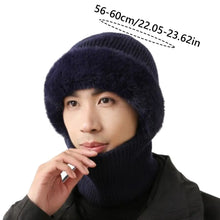 Load image into Gallery viewer, Comfortable Full Cover Style Men Balaclava Hat Windproof Thicken Winter Warm Hat Solid Color Keep Warm Knit Beanie Hat Outdoor
