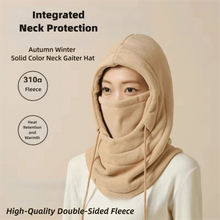 Load image into Gallery viewer, Winter Warm Face Mask Double-sided Cold Proof Cycling Hat Scarf Mask Fleece Inner Thicken Integrated Scarf
