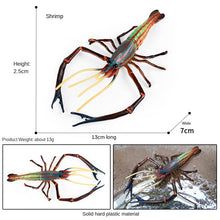 Load image into Gallery viewer, Animal Model Children's Educational Toys Simulation Shrimp Marine Biological Model Roche Shrimp White Feet Shrimp Teaching Toys
