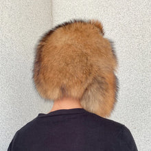 Load image into Gallery viewer, Man Real Raccoon Fur Hat Thicken Winter Warm hat with earflaps Ushanka Outdoor Russian hat Cap Female Natural Fur Bomber Hats
