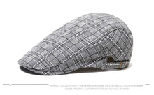 Load image into Gallery viewer, Men's Women's Beret Herringbone Flat Ivy Newsboy Hat Wool Blend Gatsby Cabbie Adjustable Cap
