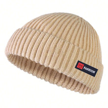 Load image into Gallery viewer, 1pc Men Beanies Skullcap Street Style Hip Hop Brimless Baggy Melon Cap Cuff Fisherman Beanies Hats Winter Warm Knitted Bonnet
