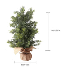Load image into Gallery viewer, 50cm Christmas Tree Artificial Pine and Cypress Trees Desktop Layout Ornament Decoration Supplies
