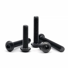 Load image into Gallery viewer, M1.6 M2 M2.5 M3 M4 M5 M6 M8 Black Grade 10.9 Steel Allen Hexagon Hex Socket Button Round Head Screw Bolt Nut Washer Kit Set Box
