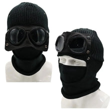 Load image into Gallery viewer, New Winter Warm Beanie Hats Women Men Winter Windproof Glasses Knitted Ski Mask Cap Outdoor Ear Protection Sports Cold Hat
