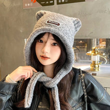 Load image into Gallery viewer, New Thickened Cute Ear Hat Windproof Coldproof Knitted Hat Spicy Girl Hat Girl Boy
