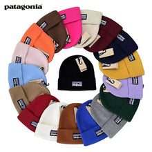 Load image into Gallery viewer, Unisex Knitted Wool Hats Men Winter Knitting Thick Beanie Hat Double Layer Solid Color Velvet Warm Bonnet Cap
