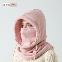 Load image into Gallery viewer, 3PCS Unisex Winter Balaclava Knit Hood Windproof Drawstring Motorcycle Riding Warm Cap Headgear for Cold Weather

