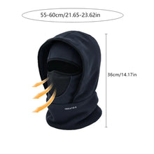 Load image into Gallery viewer, Waterproof Polar Fleece Balaclava Hat Cycling Skiing Thermal Face Cover for Cold Weather Face Neck Warmer Beanie Cap
