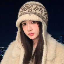Load image into Gallery viewer, Fashion Thickened Ear Protection Hat Windproof Thermal Knitted Cap Cold Proof Comfortable Winter Warm Hat Outdoor Cycling
