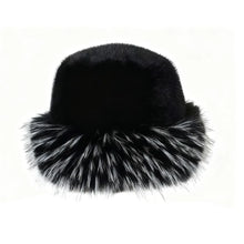 Load image into Gallery viewer, New Fluffy Fur Bucket Hat for Women  Fisherman Hat Warm Women's Winter Hat Thicken Cold Snowy Day Panama Cap Chrismas Gifts
